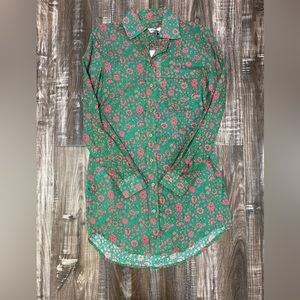 NWT ITALY Taya Button Down